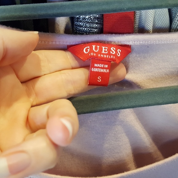 Guess Nico Cutout Tee | Size Small | Light Pink - Picture 4 of 6